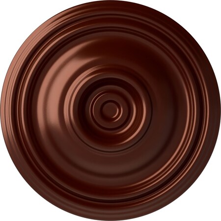 Ekena Millwork Traditional Ceiling Medallion (Fits Canopies up to 4"), 14 3/4"OD x 1 3/4"P, Antique Copper CM14TRACS